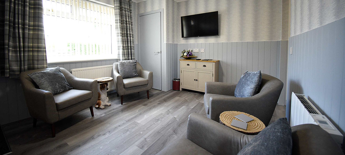 Quiraing House self catering accommodation in Portree guest living room