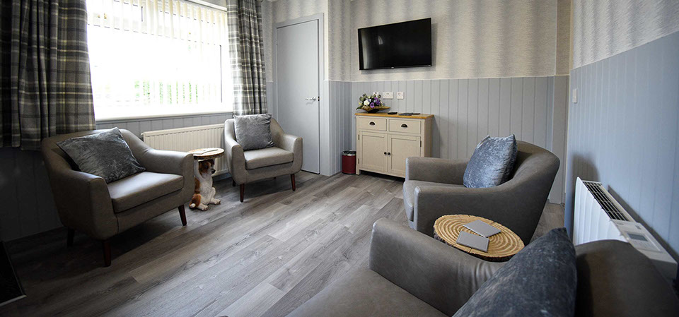 Quiraing House self catering accommodation in Portree guest living room