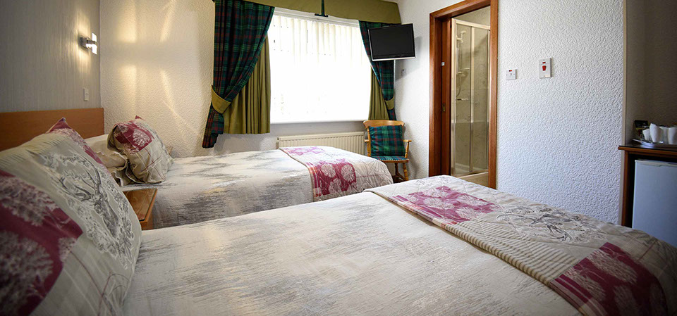 Twin Room Bed and Breakfast accommodation in Portree at Quiraing House