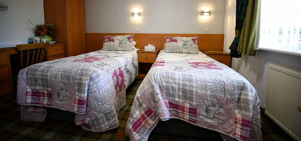 Portree bed and breakfast accommodatrion with twin beds